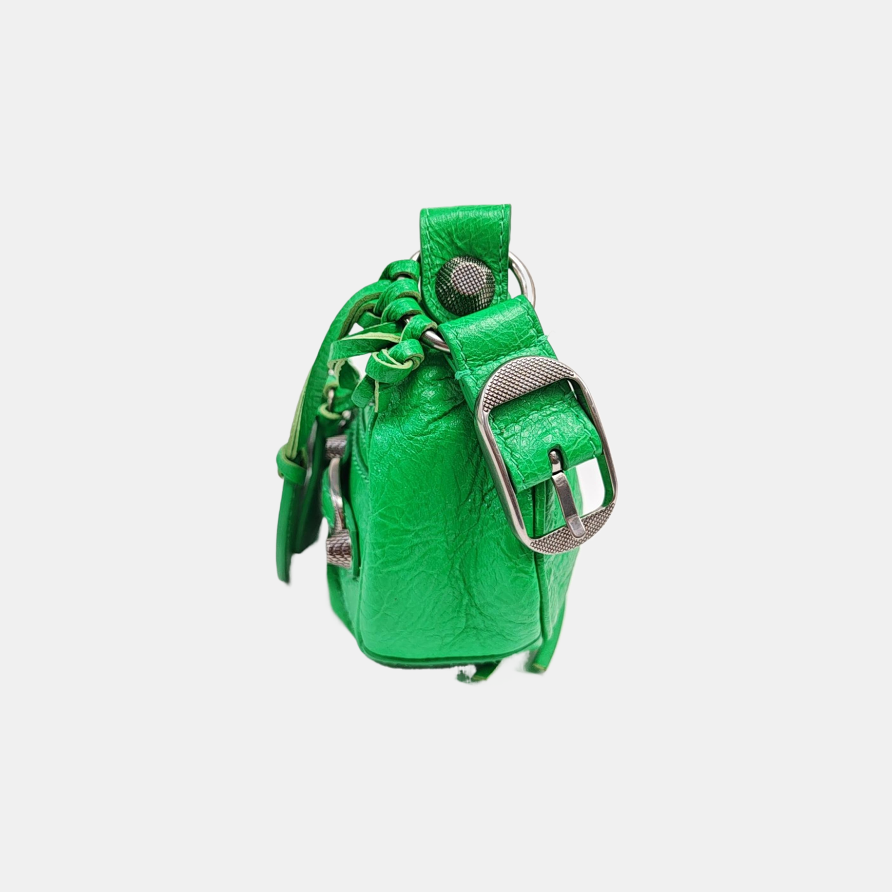 Le Cagole Mini Lambskin Green