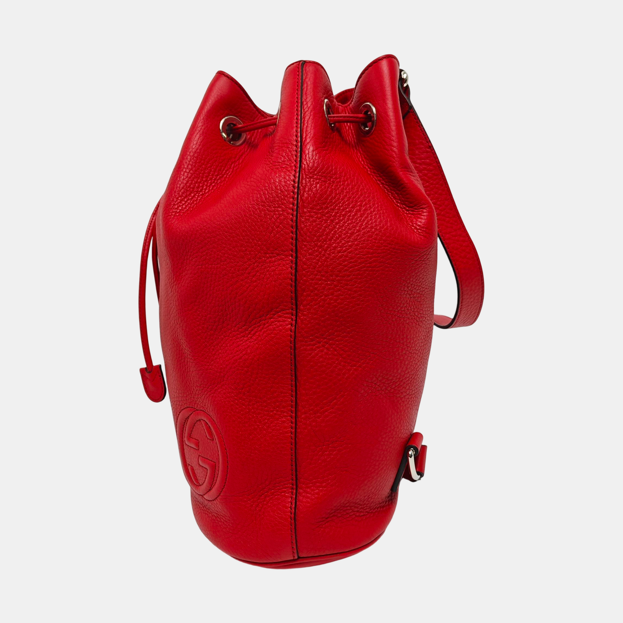 Authenticated pre-owned  Soho Calfskin Red - Bucket Bag at Looply