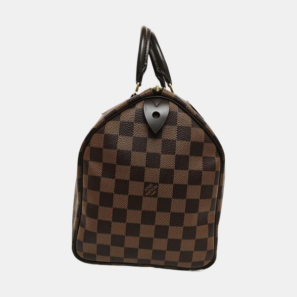 SPEEDY 30 Damier Ebene Coated Canvas Brown