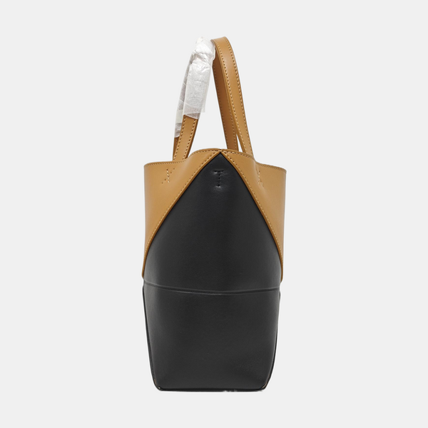 Puzzle Fold Mini Calfskin Black