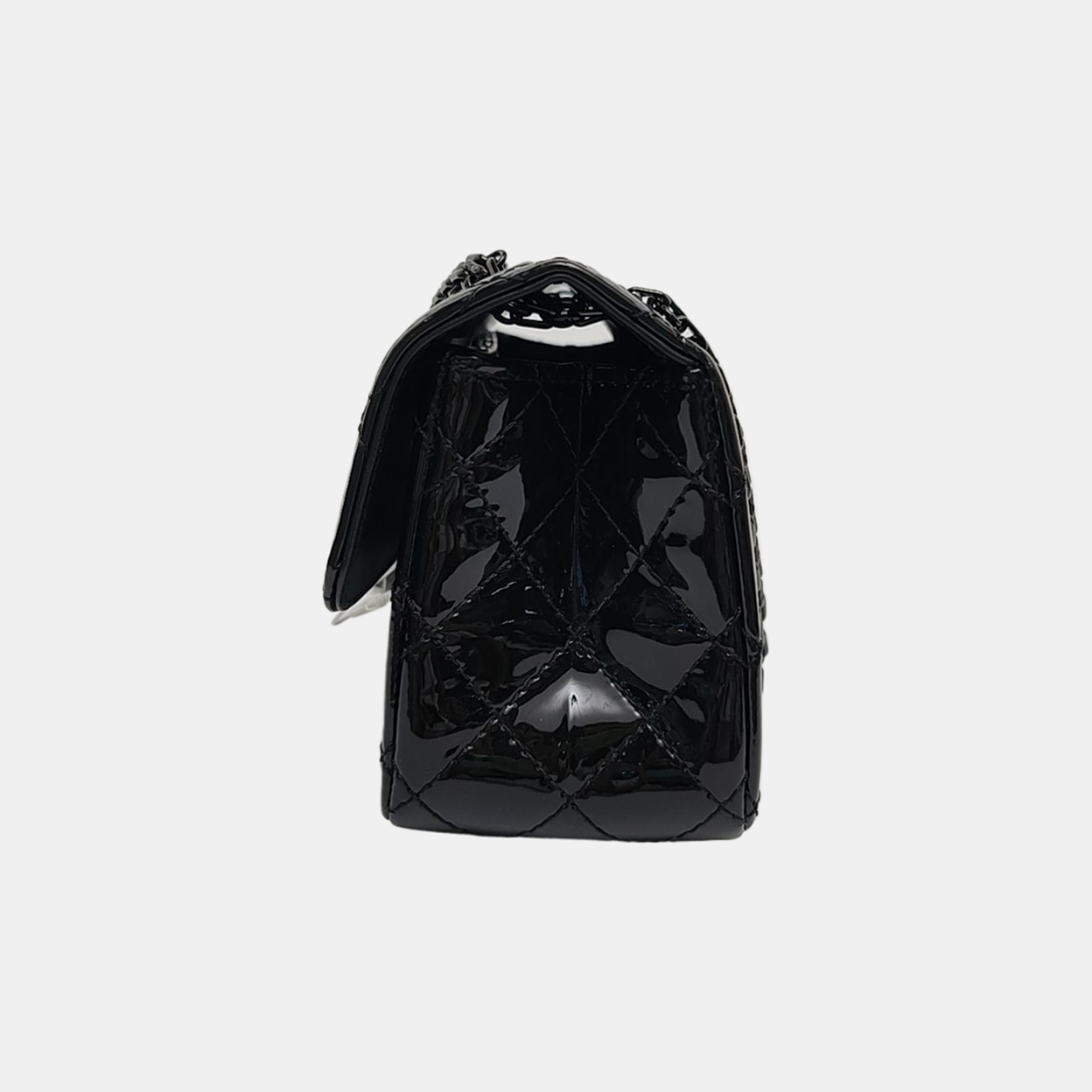 2.55 224 (mini) Quilted Patent Calfskin Black