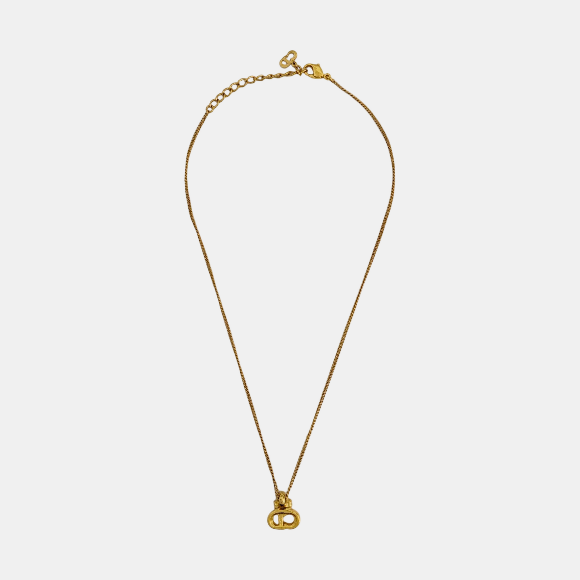 Petit CD Metal Gold Necklace