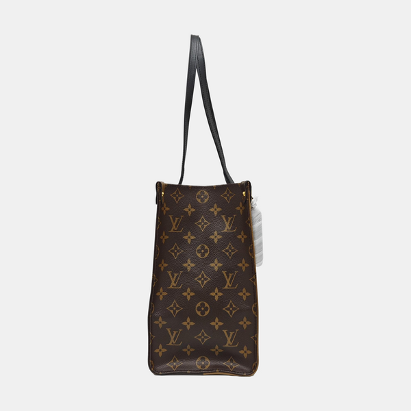 ONTHEGO MM Monogram Coated Canvas Brown