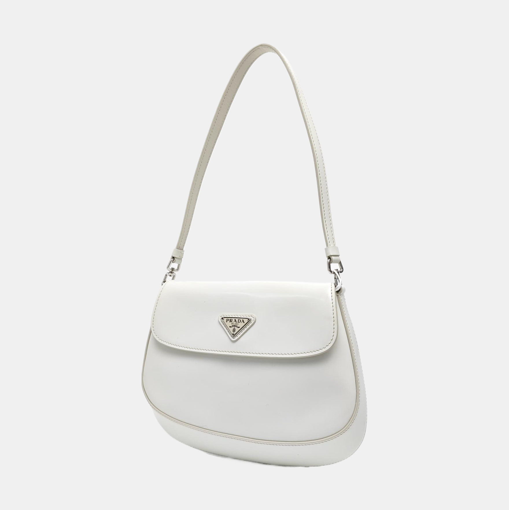 Cleo Saffiano Calfskin White