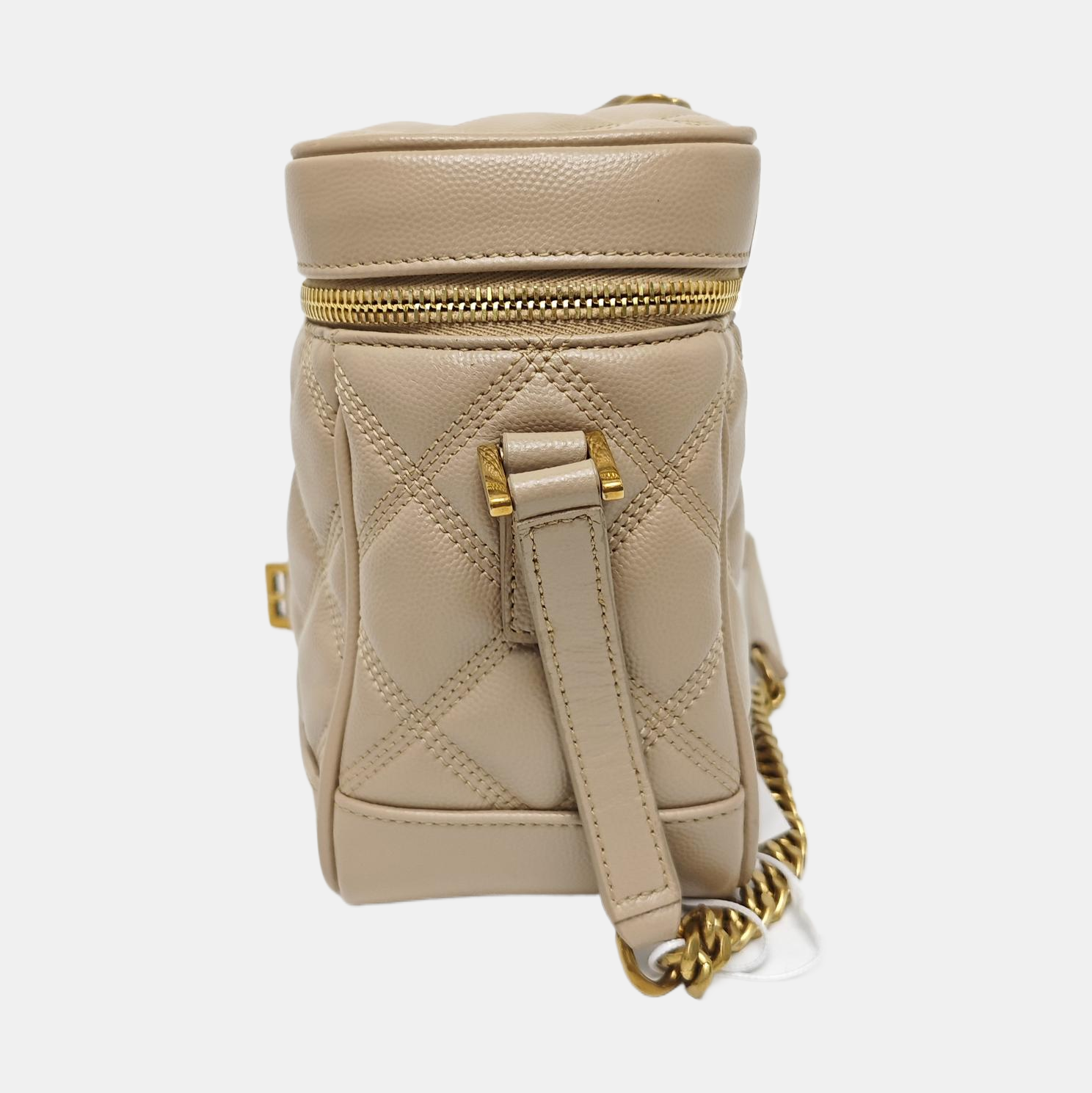 80'S VANITY Quilted Calfskin Beige