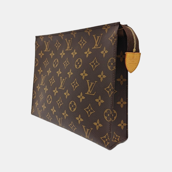 TOILET POCKET 26 Monogram Coated Canvas Brown