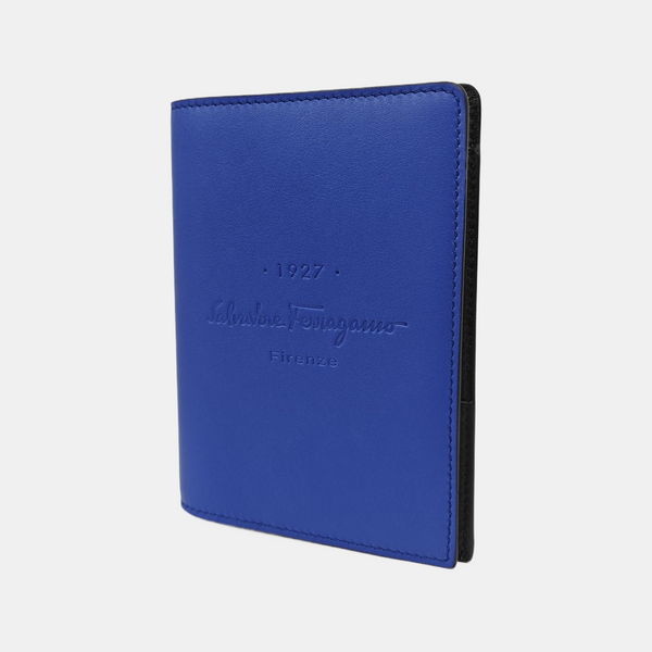 Ferragamo Studio Calfskin Blue Wallet