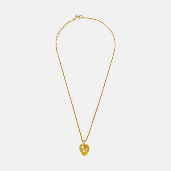 Petit CD Metal Gold Necklace