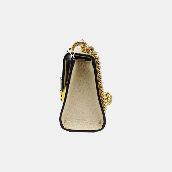 Padlock Small Calfskin White