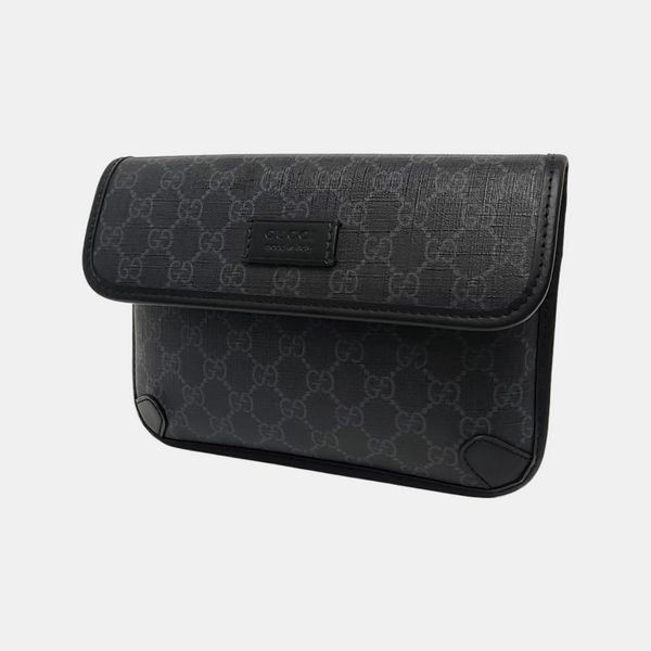 Neo Vintage Monogram Coated Canvas Black