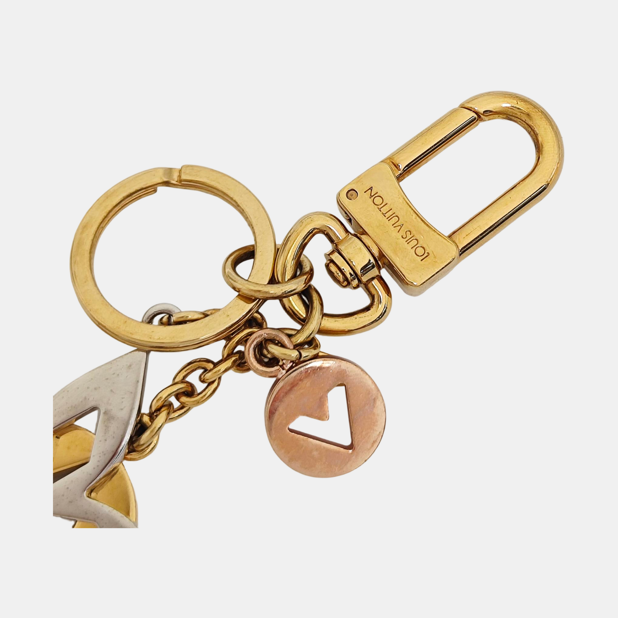 Metal Bag Charm Gold