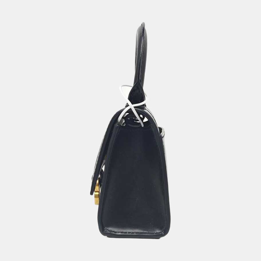 Hourglass Mini Calfskin Black