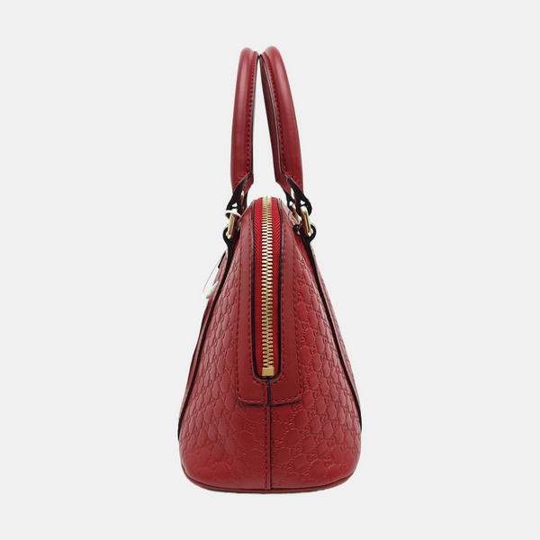 Microguccissima Monogram Calfskin Red
