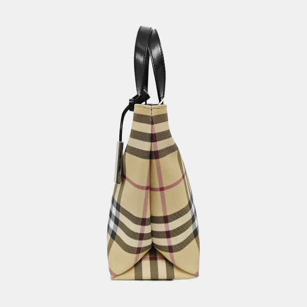 Large Coated Canvas Beige