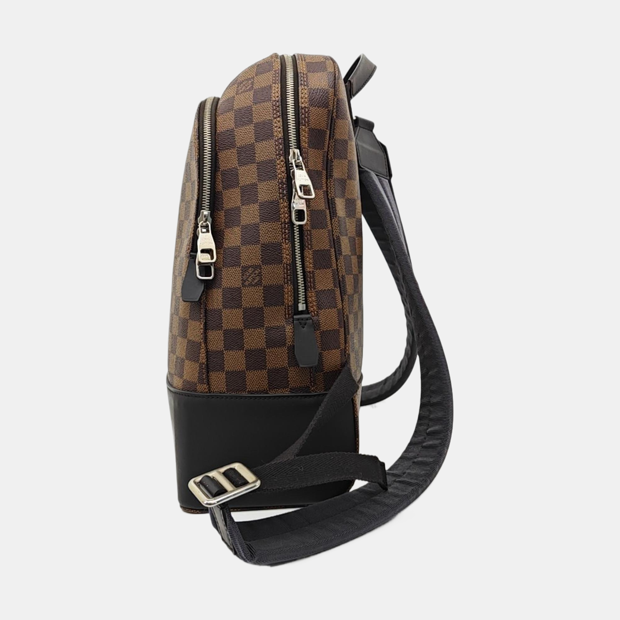 JAKE Damier Ebene Coated Canvas Brown