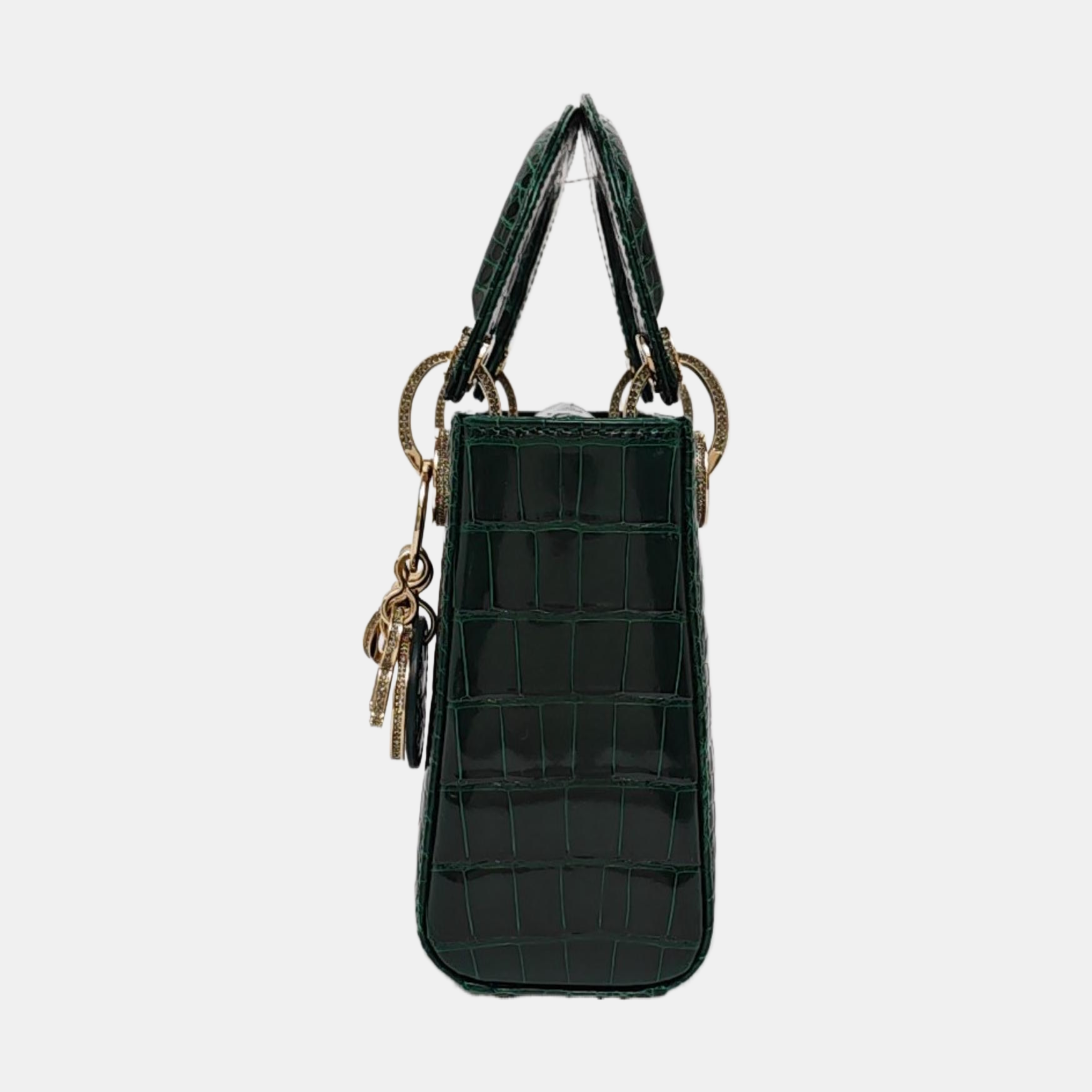 Lady Dior Mini Crocodile Green