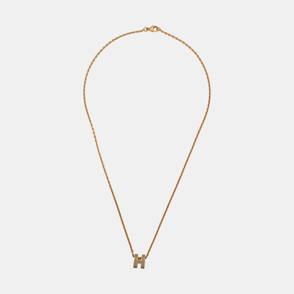 Pop H Metal Rose Gold Necklace