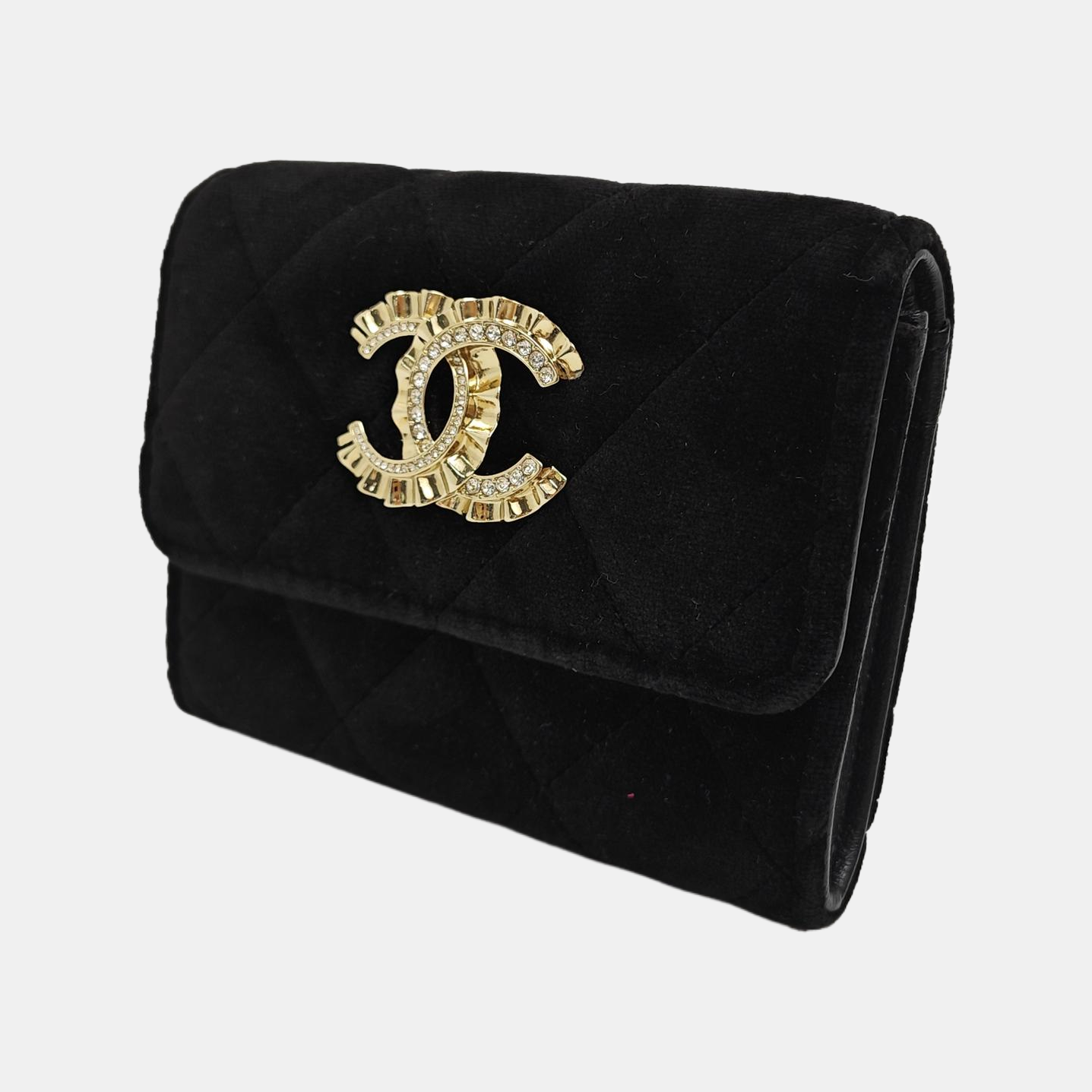 Velvet Card Holder Black