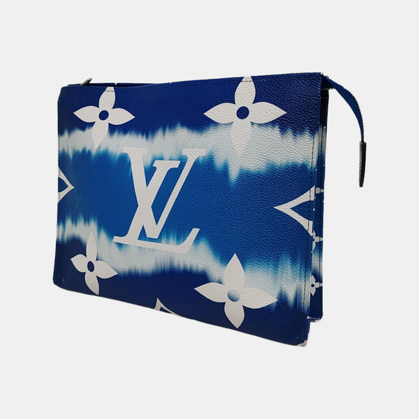 TOILET POCKET 26 Monogram Coated Canvas Blue