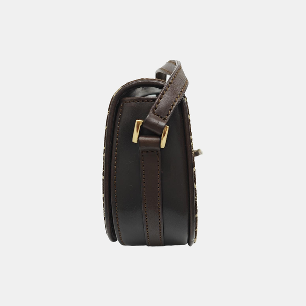 Fabric Shoulder Bag Brown