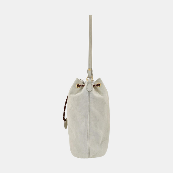 Fabric Bucket Bag Beige