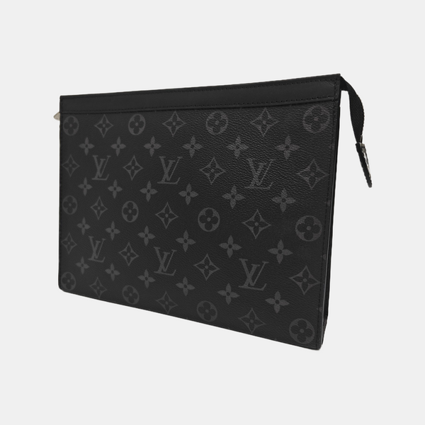Pochette Voyag MM Monogram Coated Canvas Black