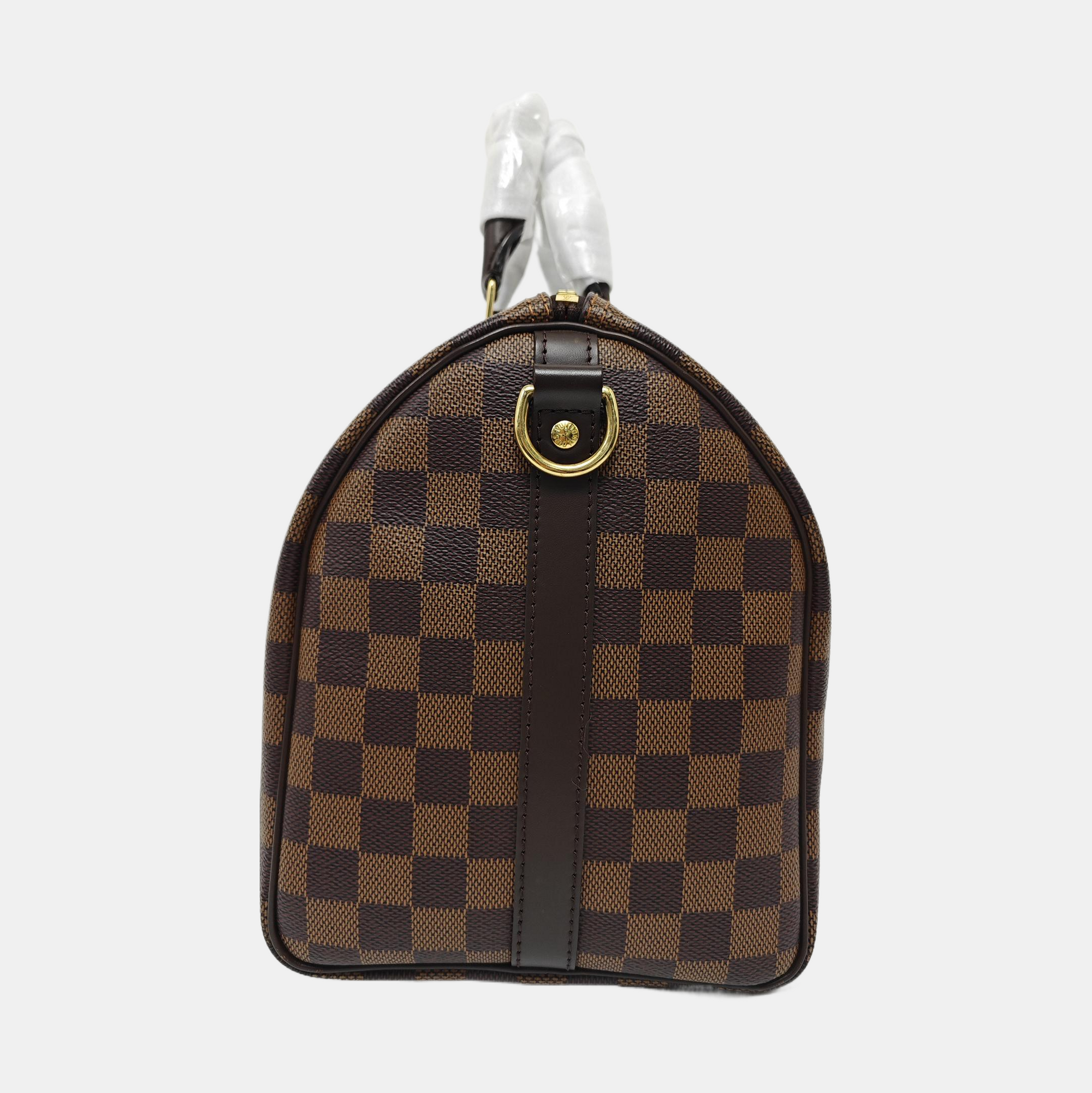SPEEDY 30 Damier Ebene Coated Canvas Brown