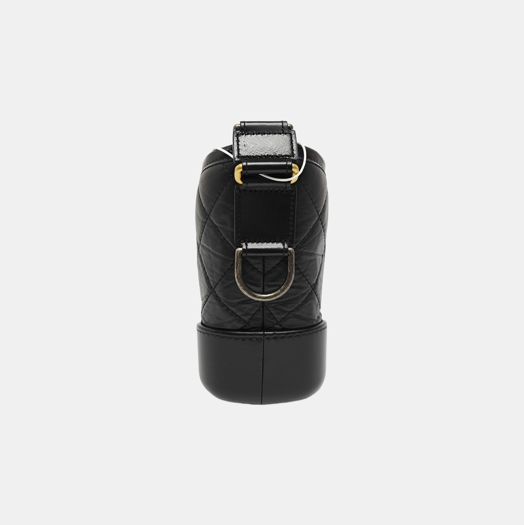 GABRIELLE Small Quilted Vintage Calf Black