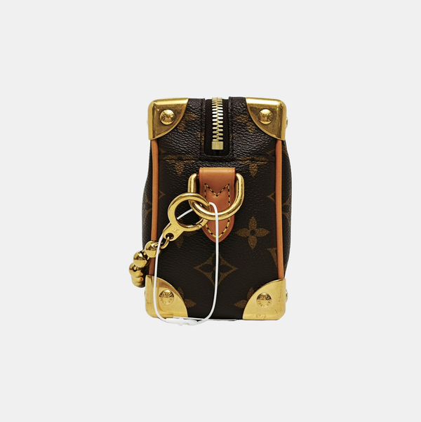 SOFT TRUNK Mini Monogram Coated Canvas Brown