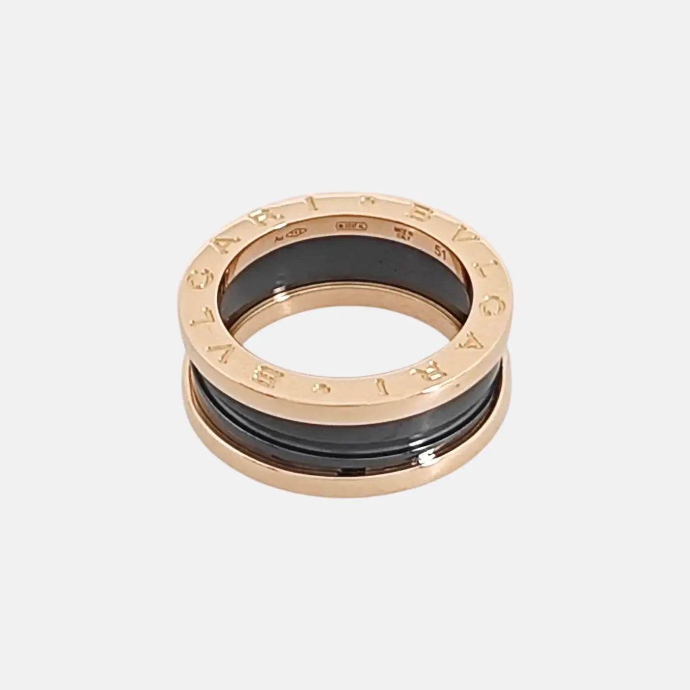 B.ZERO1 18k Rose Gold Ring EU 51