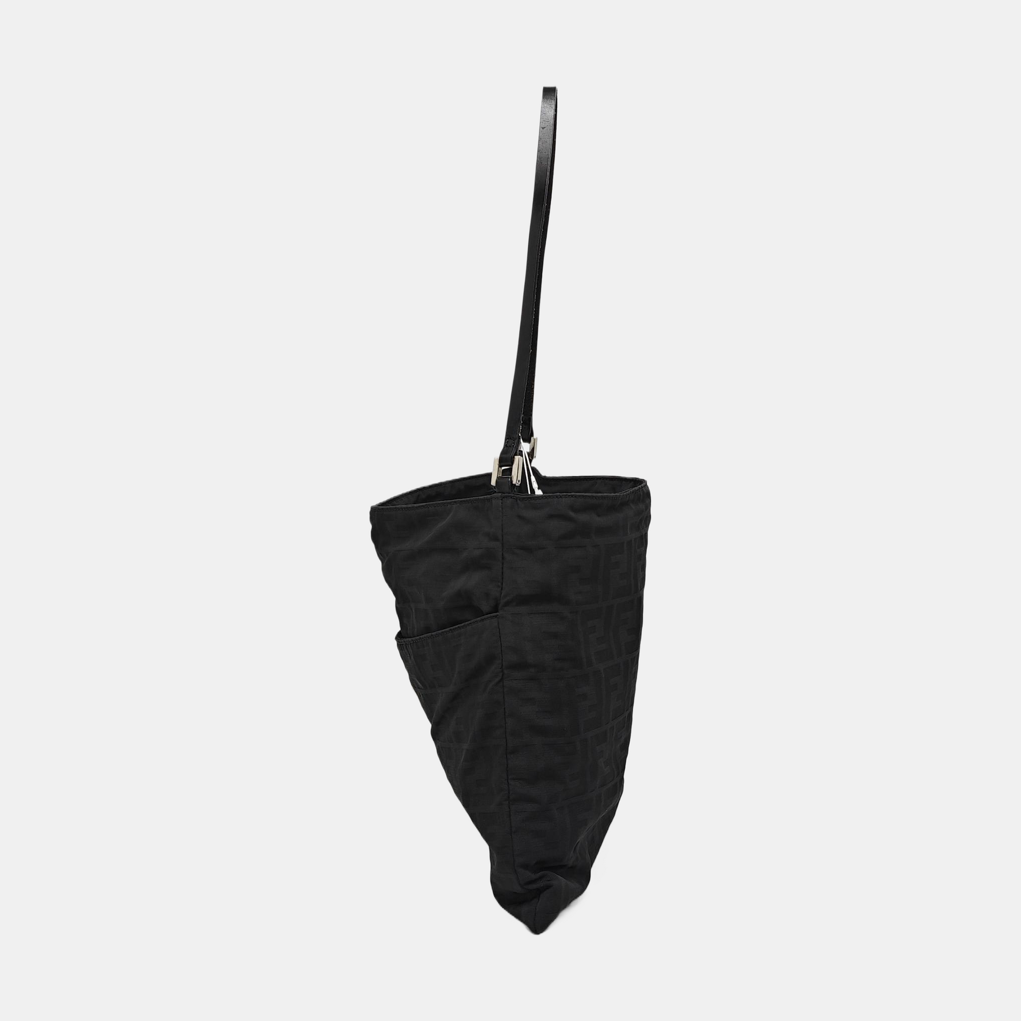 Fabric Shoulder Bag Black