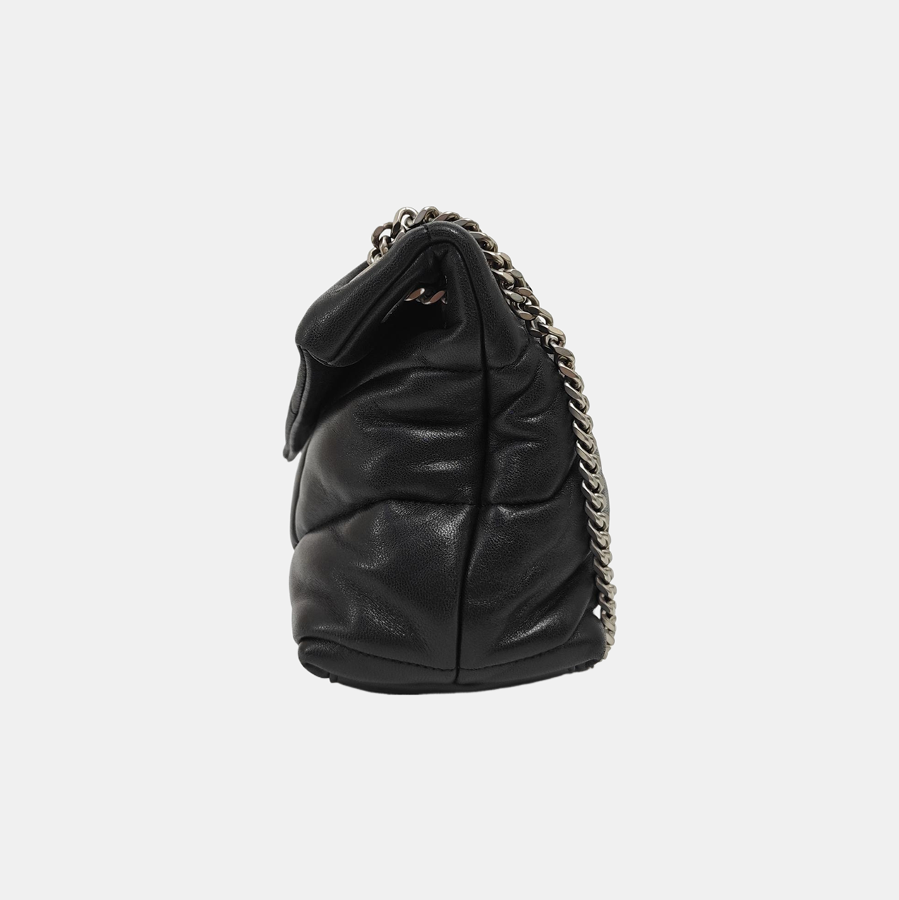 PUFFER Small Quilted Lambskin Black