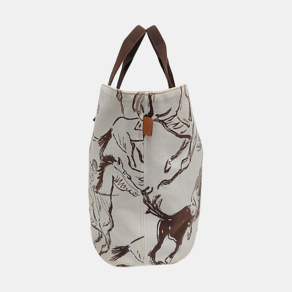 Panier De Plage Canvas White