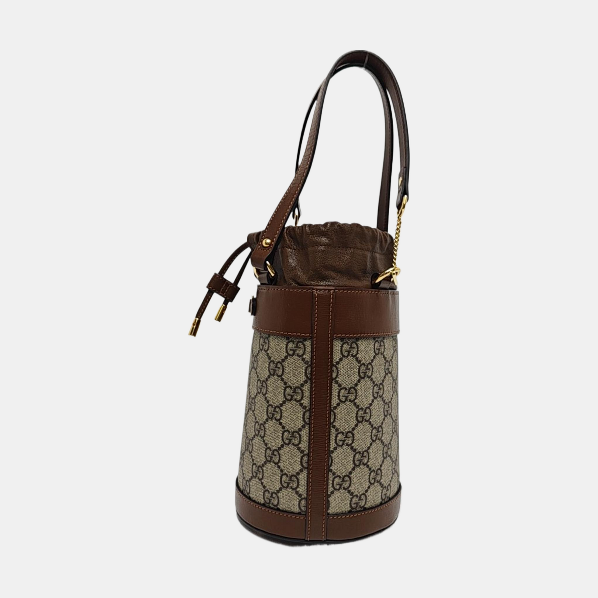 Horsebit 1955 Small Coated Canvas Beige
