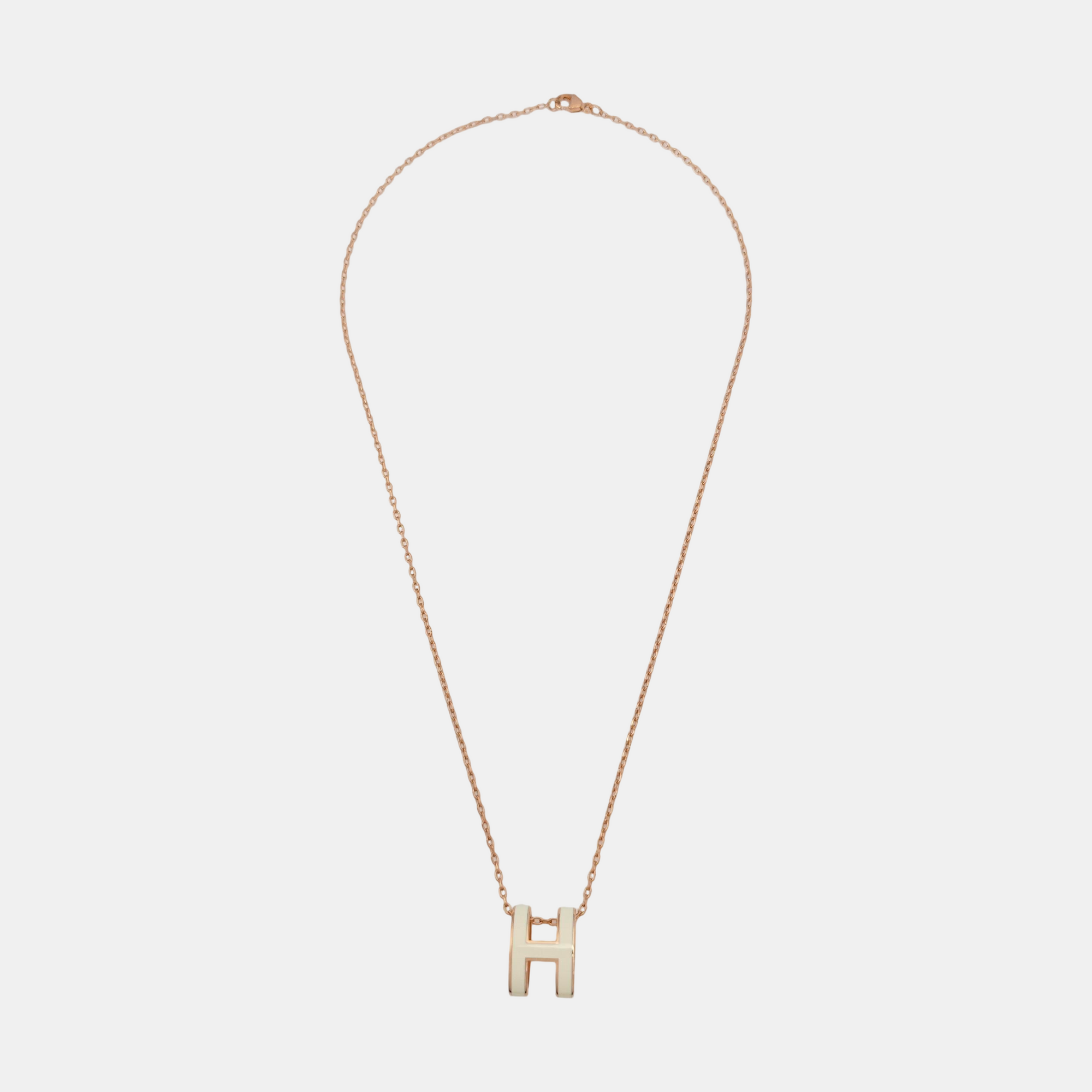 Pop H Metal Rose Gold Necklace