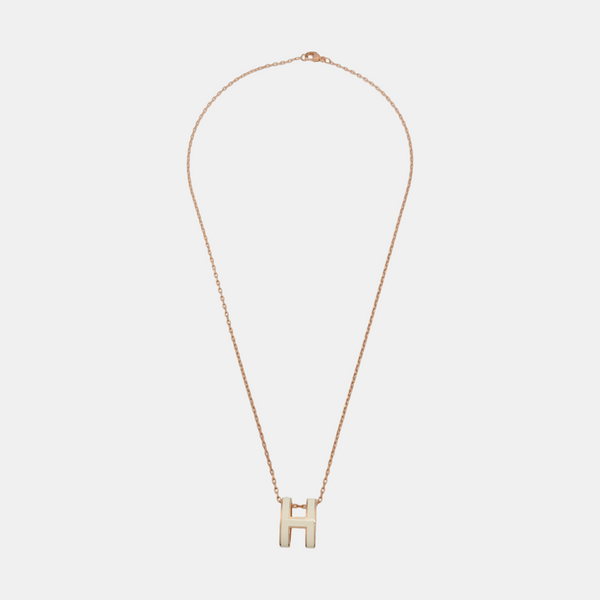 Pop H Metal Rose Gold Necklace