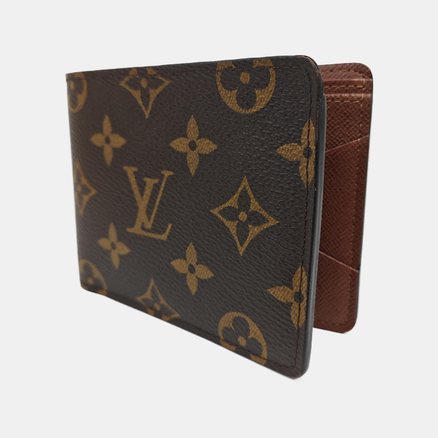 MARCO Monogram Coated Canvas Brown Wallet