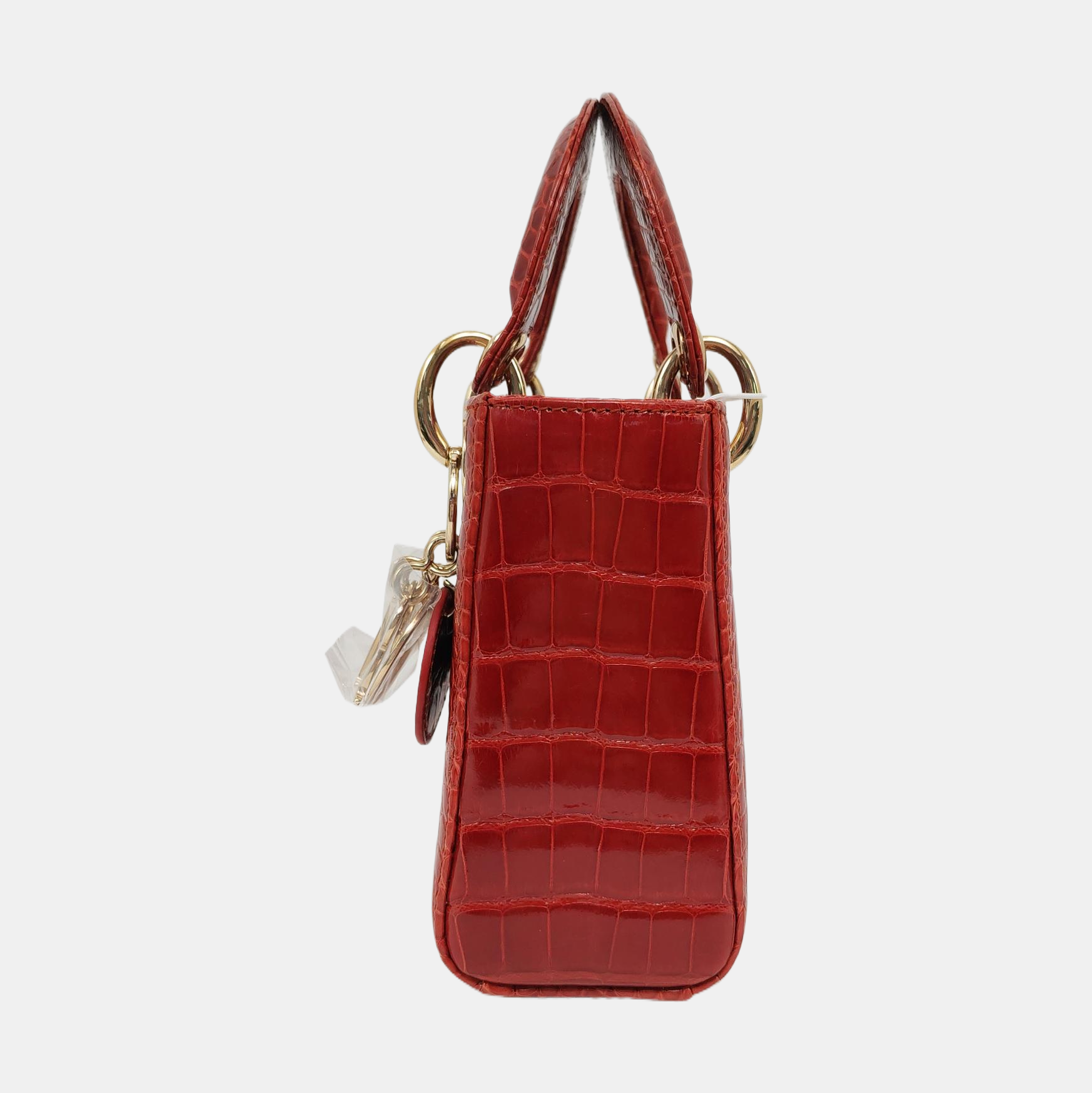 Lady Dior Mini Crocodile Red