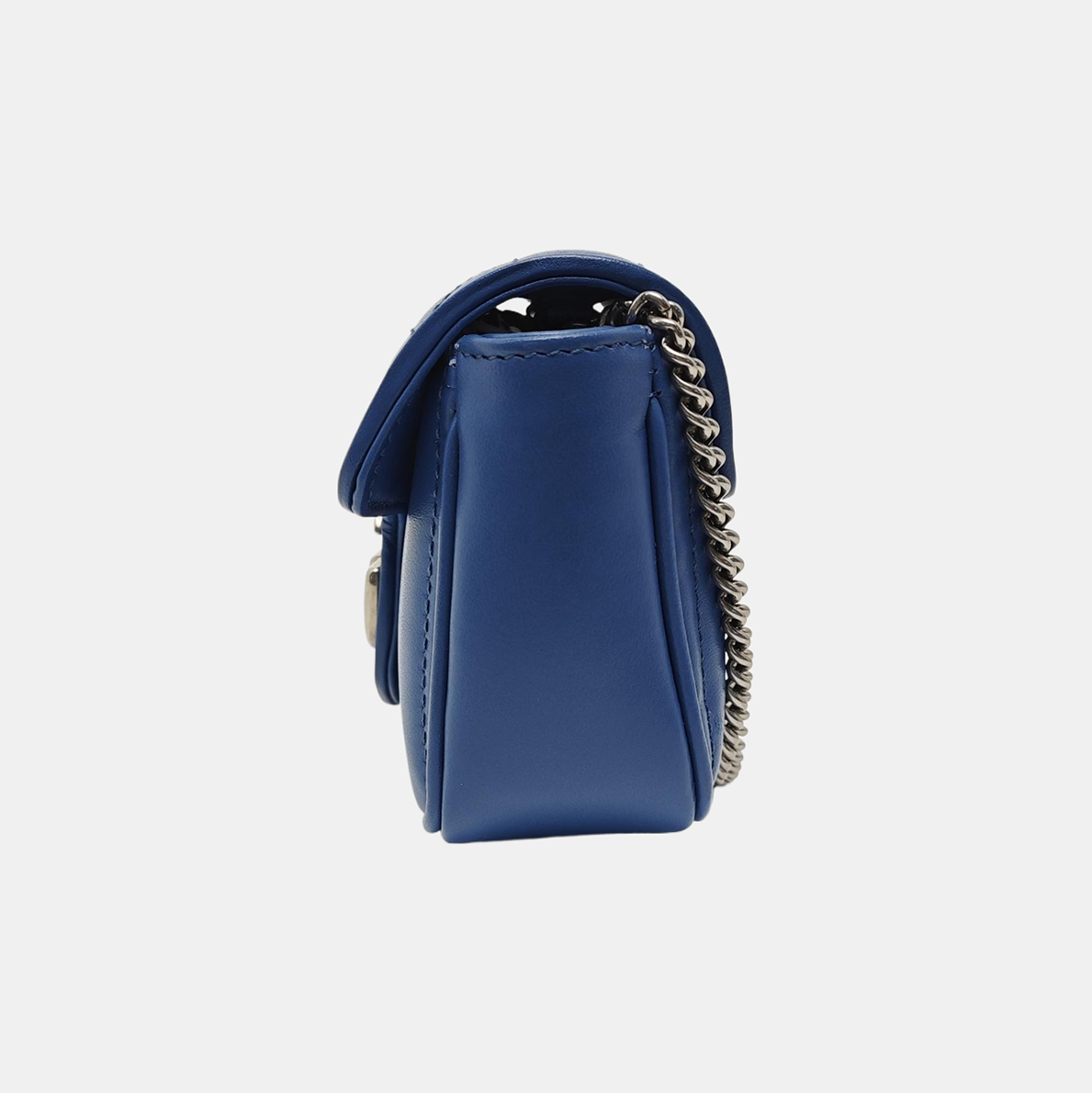 GG Marmont Mini Quilted Calfskin Blue