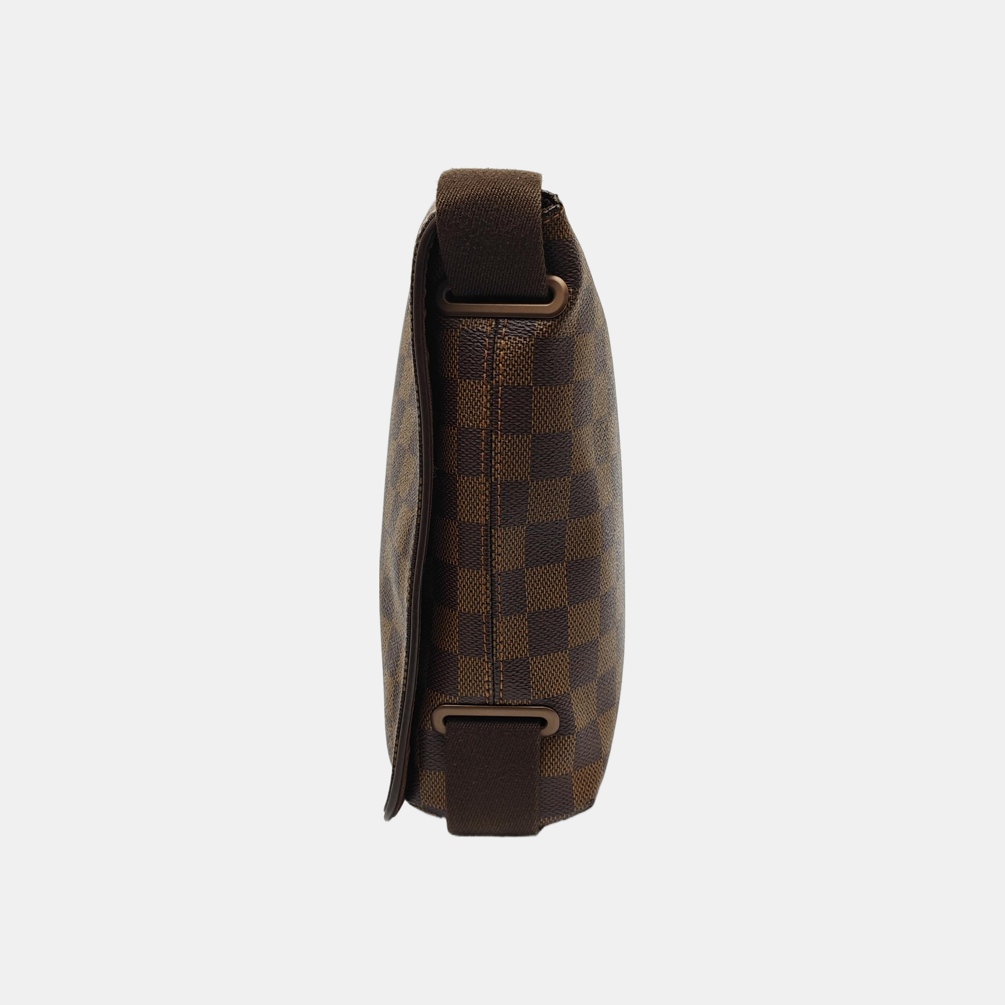 BROOKLYN PM Damier Ebene Coated Canvas Brown