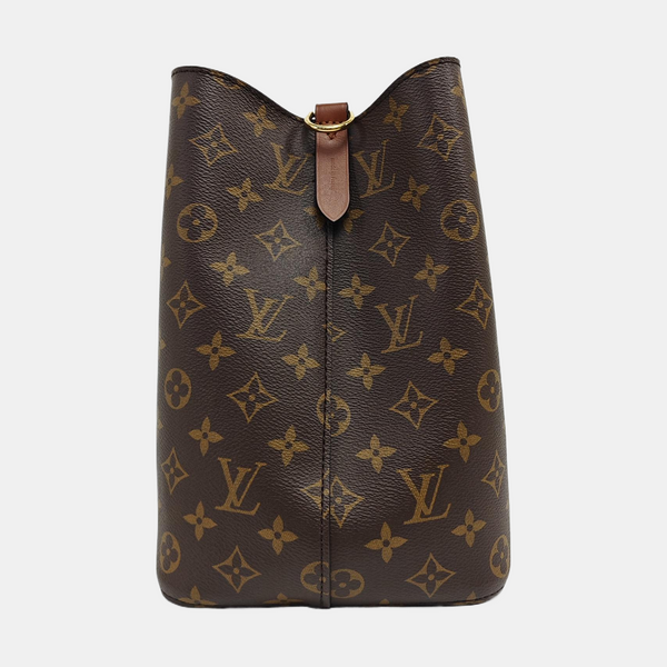 NÉONOÉ MM Monogram Coated Canvas Brown
