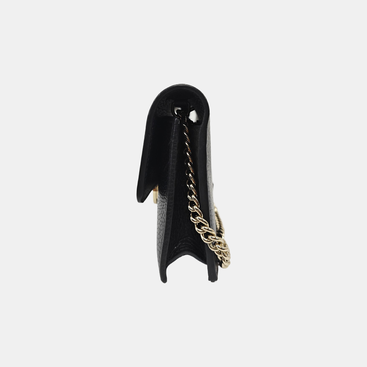 Interlocking G Small Calfskin Black