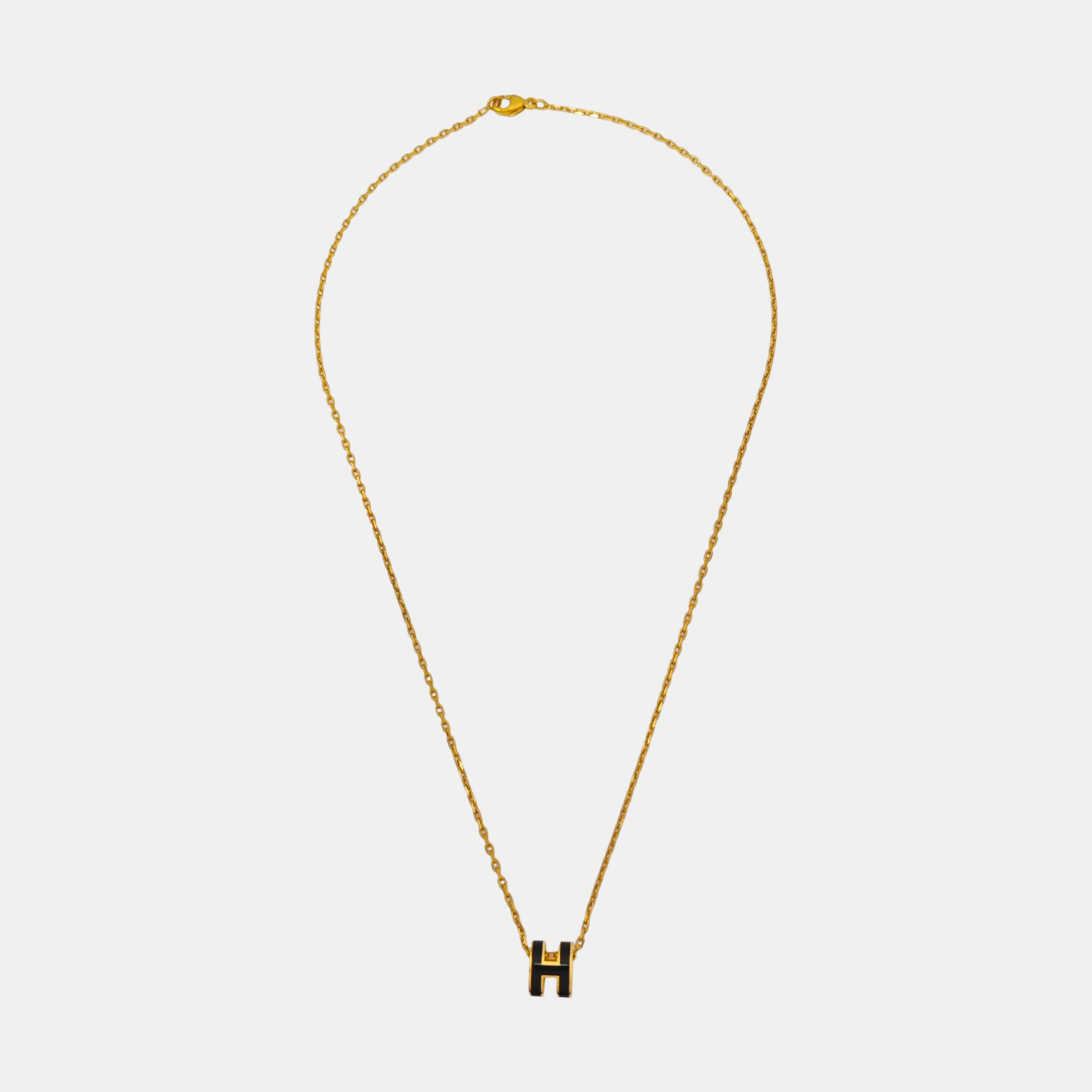 Pop H Metal Gold Necklace