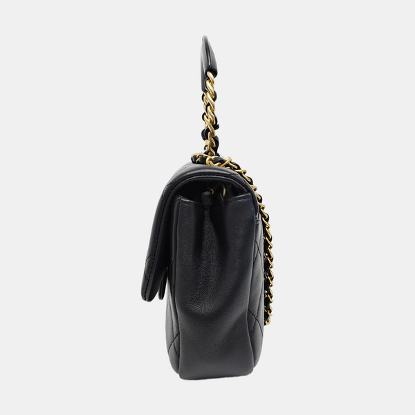 IN THE LOOP Quilted Lambskin Black