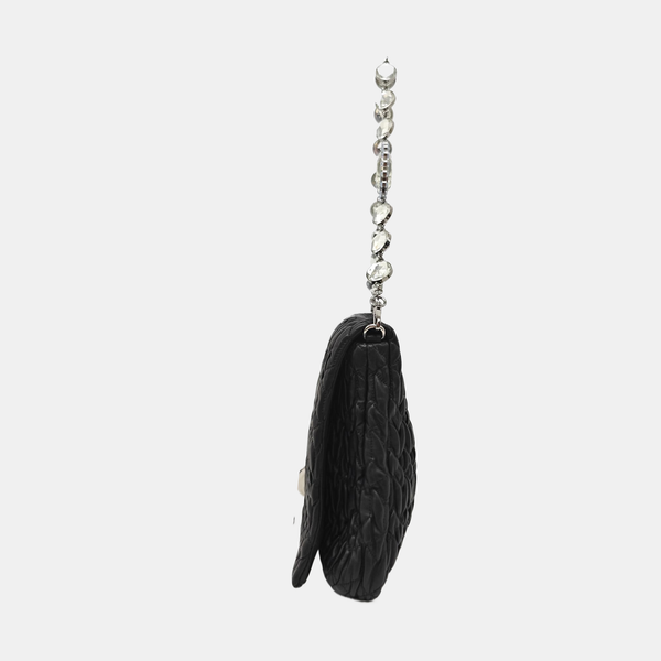 Crystal Quilted Lambskin Black