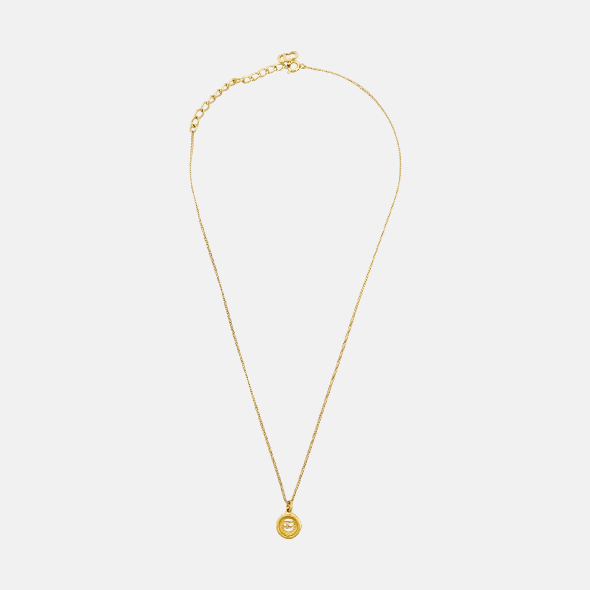 Petit CD Metal Gold Necklace
