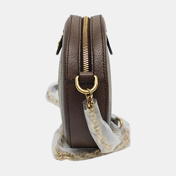 Ophidia Mini Monogram Coated Canvas Beige