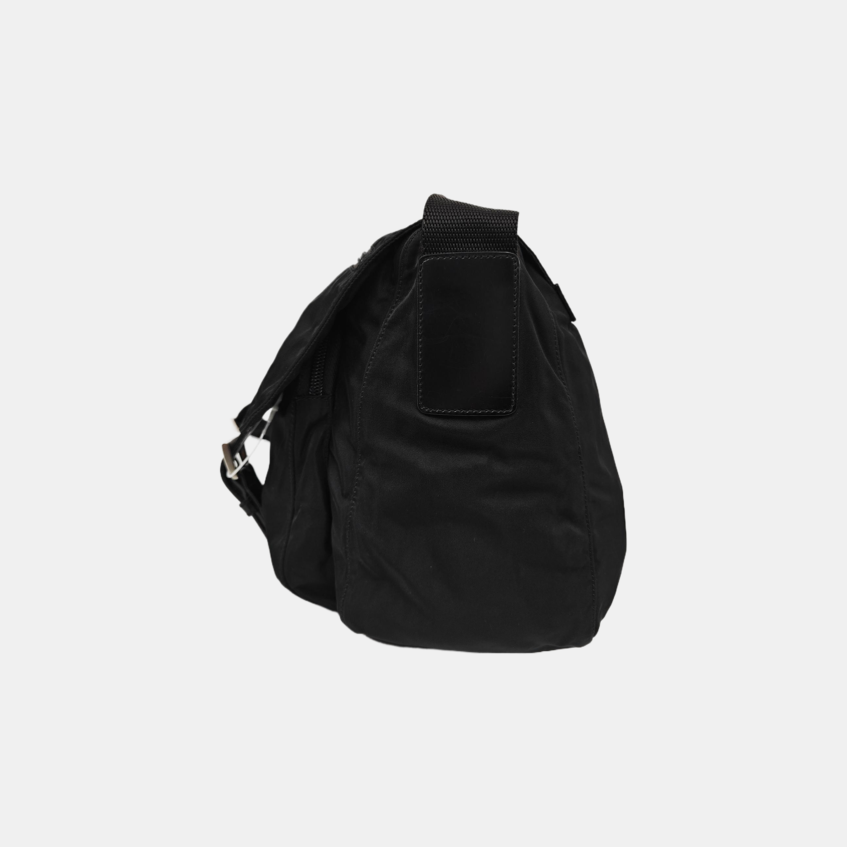 Nylon Shoulder Bag Black