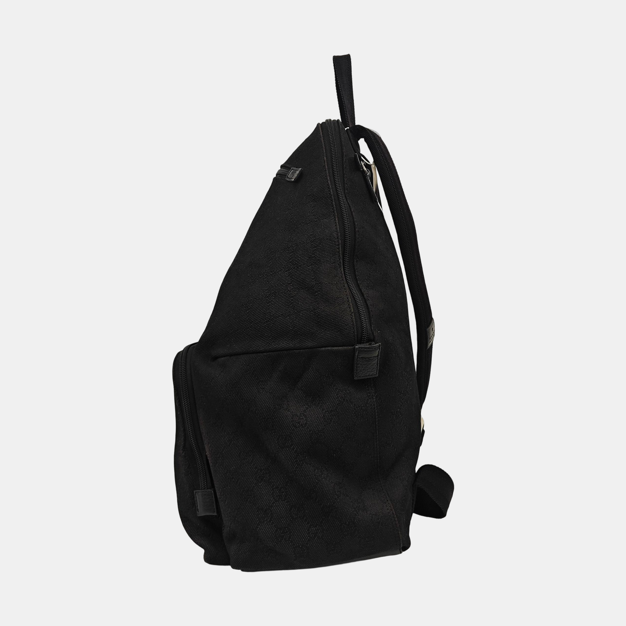 Monogram Canvas Backpack Black