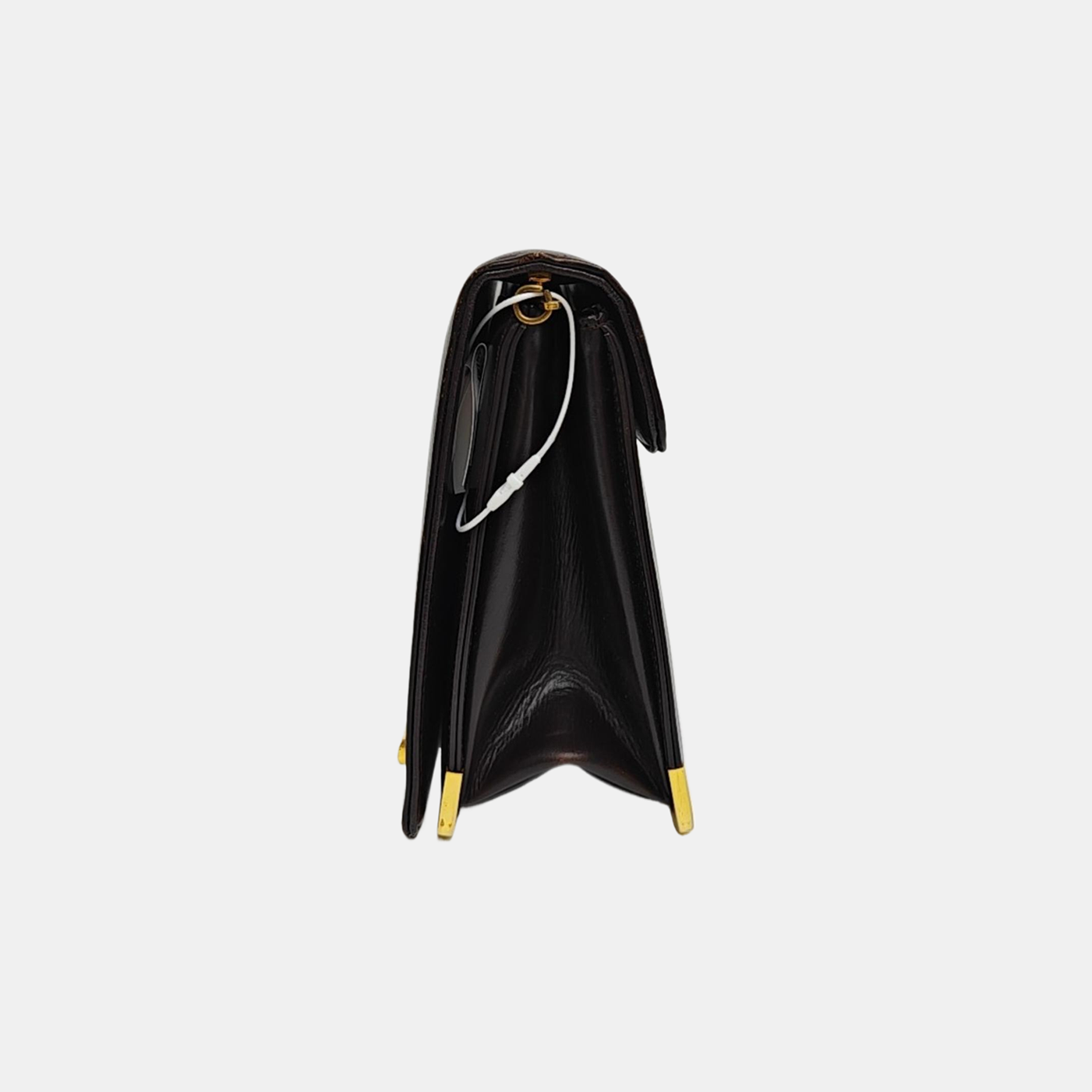Calfskin Top Handle Bag Black